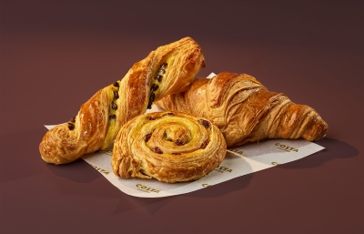 Costa breakfast pastries croissants photography by Stephen Conroy Food & Drink Photographer
