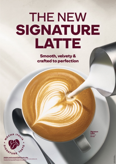 Costa Signature Latte photography by Stephen Conroy Food & Drink Photographer