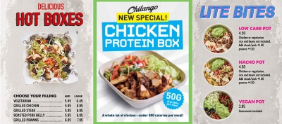 Restaurant menu photography for Chilango by Stephen Conroy food photographer