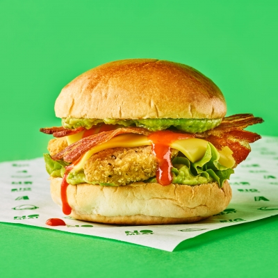 A Burger Cali Vegan Burger photography by Stephen Conroy Food Photographer