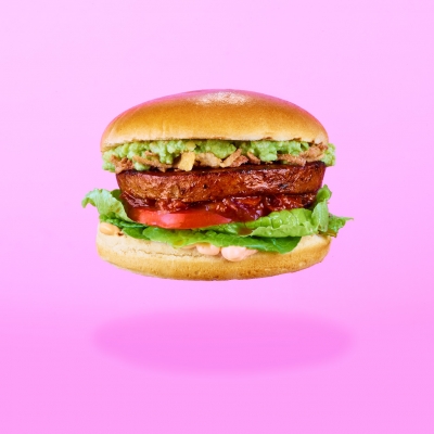 Jackfruit burger photography
