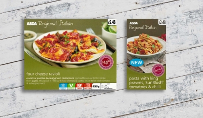 Asda Italian Stephen Conroy Packaging range food photography