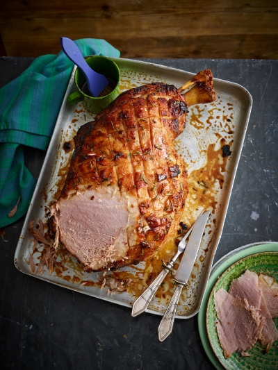 Honey glazed roast ham  photography by Stephen Conroy Food Photographer