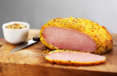 Mustard Crust Gammon photography by Stephen Conroy Food Photographer