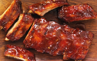 Tesco BBQ ribs Food packaging photography by Stephen Conroy Photographer