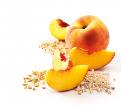 Peach and Oats ingredient photography by Stephen Conroy Food Photographerinnimon