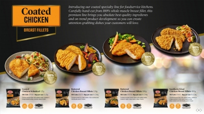 premium chicken brand packaging photography by Stephen Conroy food photographer
