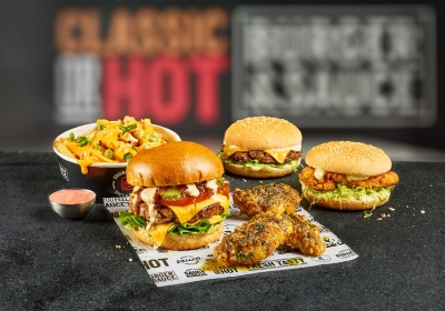 Burger and sauce photography by Stephen Conroy food photographer