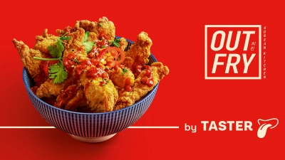 Taster Out Fry advertising OOH billboard food photography by Stephen Conroy photographer